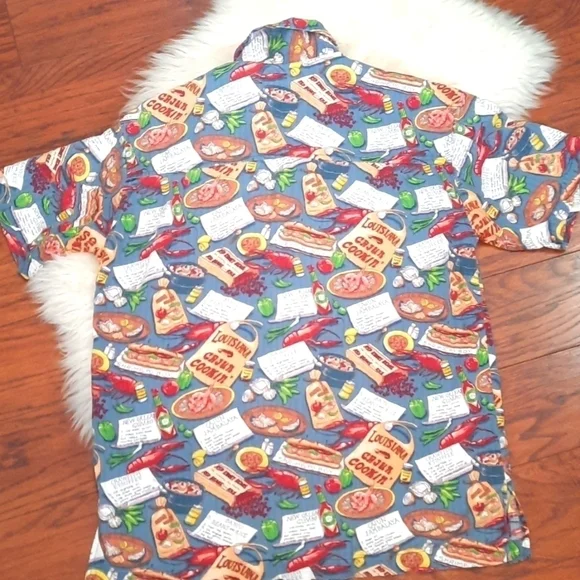 David Carey Original Louisiana Cajun Cooking Shirt - Picture 4 of 8